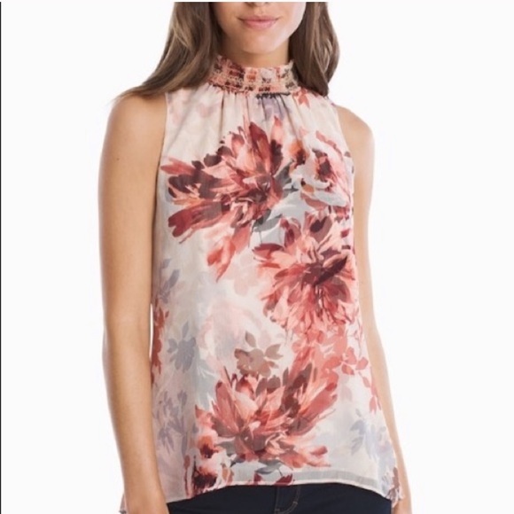 WHBM floral shell shirt - Picture 2 of 4